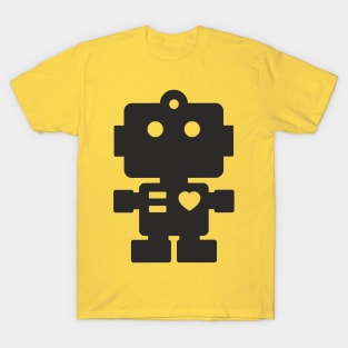 Cute Black Robot T-Shirt